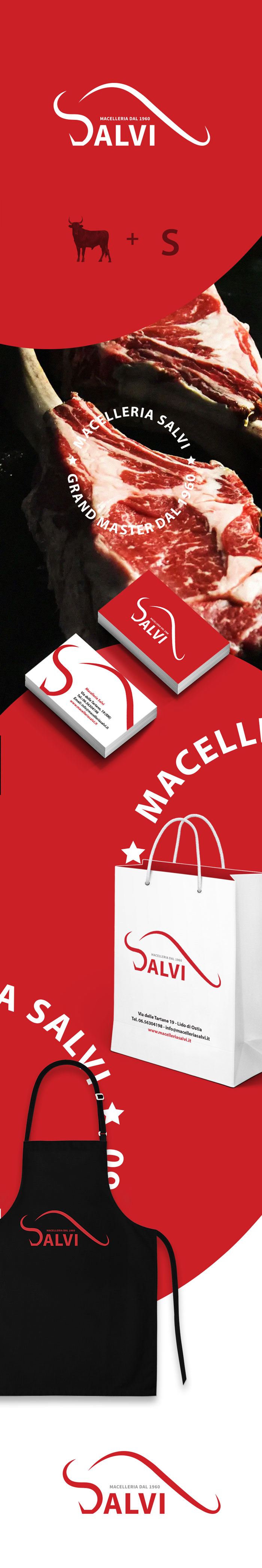Portfolio iblend agency logo brand identity Macelleria Salvi